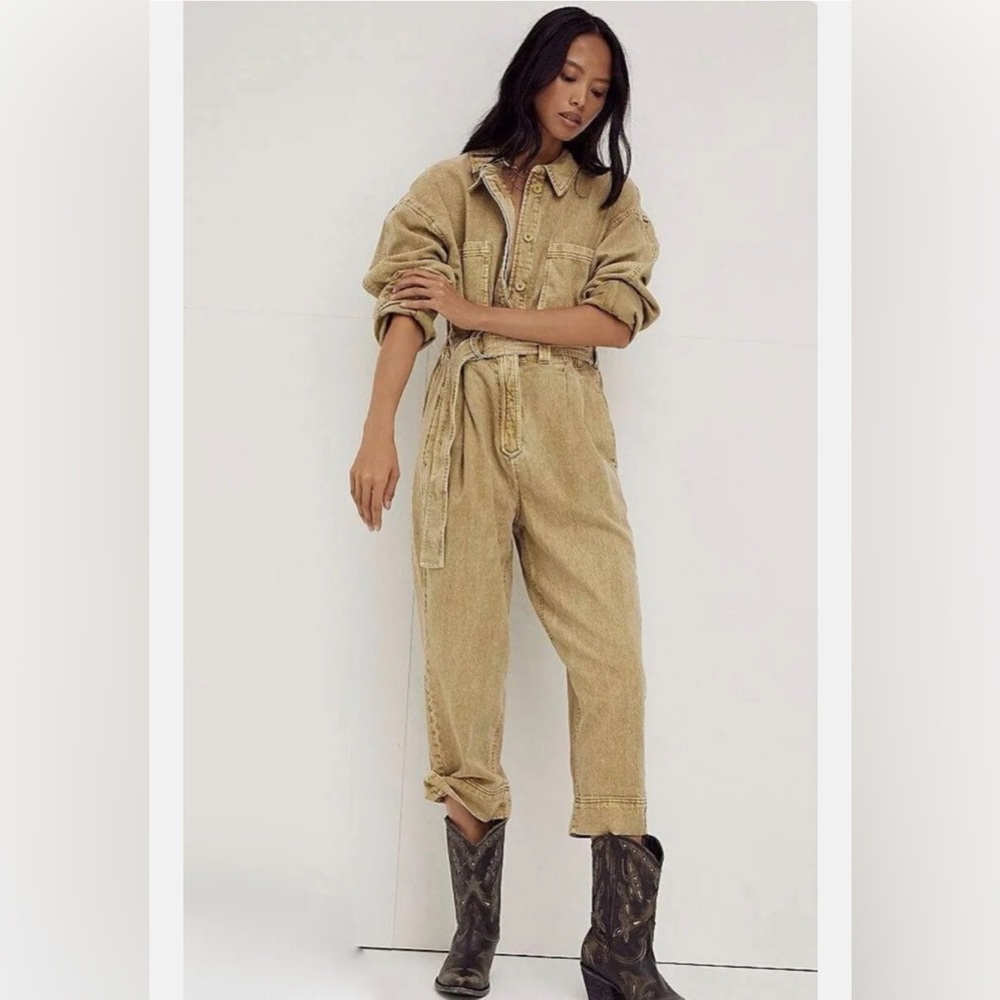 Free People Wayward Super Slouch Jumpsuit, VGUC, fits S best